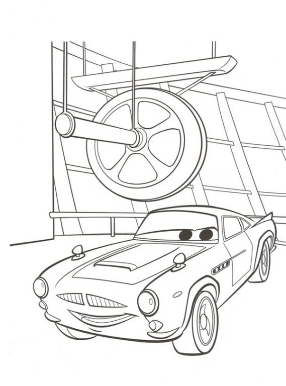 Plansa de colorat cu Cars2 35 29